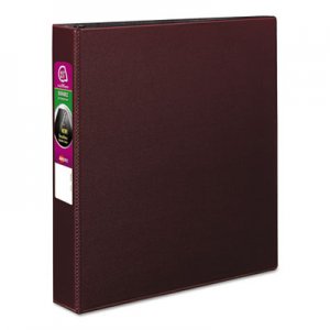 Avery Durable Non-View Binder with DuraHinge and Slant Rings, 3 Rings, 1.5" Capacity, 11 x 8.5, Burgundy