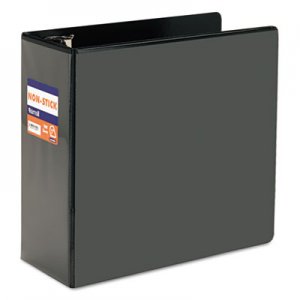 Samsill Nonstick D-Ring View Binder, 3 Rings, 5" Capacity, 11 x 8.5, Black SAM16400 16400