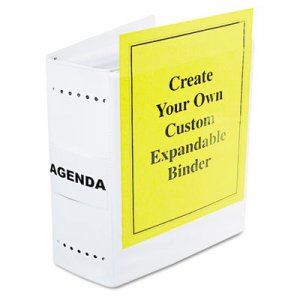 Charles Leonard VariCap Expandable Binder, 2 Posts, 6" Capacity, 11 x 8.5, White LEO61605 61605