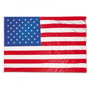 Advantus All-Weather Outdoor U.S. Flag, Heavyweight Nylon, 5 ft x 8 ft AVTMBE002270 MBE002270