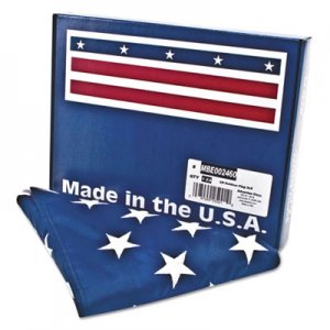 Advantus All-Weather Outdoor U.S. Flag, Heavyweight Nylon, 3 ft x 5 ft AVTMBE002460 MBE002460