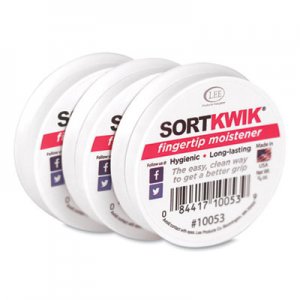 LEE Sortkwik Fingertip Moisteners, 3/8 oz, Pink, 3/Pack LEE10053 10053