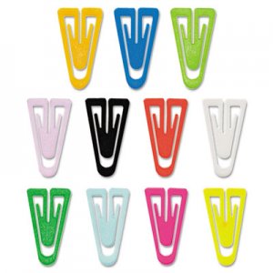 GEM Plastic Paper Clips, Medium (No. 4), Assorted Colors, 500/Box GEMPC0300 PC0300