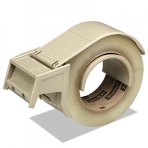 Scotch Compact and Quick Loading Dispenser for Box Sealing Tape, 3" Core, Plastic, Gray MMMH122 H122