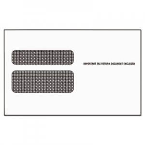 TOPS W-2 Laser Double Window Envelope, Commercial Flap, Self-Adhesive Closure, 5.63 x 9, White, 50/Pack TOP2219LESR
