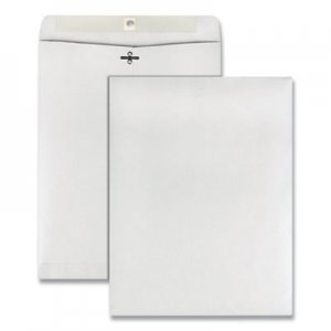 Quality Park Clasp Envelope, #97, Squar Flap, Clasp/Gummed Closure, 10 x 13, White, 100/Box QUA38397