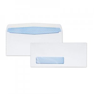 Quality Park Window Envelope, #9, Commercial Flap, Gummed Closure, 3.88 x 8.88, White, 500/Box QUA21212