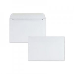 Quality Park Open-Side Booklet Envelope, #6 1/2, Hub Flap, Gummed Closure, 6 x 9, White, 500/Box QUA37181