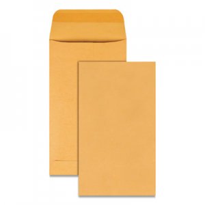 Quality Park Kraft Coin and Small Parts Envelope, #5 1/2, Square Flap, Gummed Closure, 3.13 x 5.5