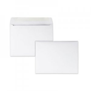 Quality Park Open-Side Booklet Envelope, #10 1/2, Hub Flap, Gummed Closure, 9 x 12, White, 100/Box QUA37693