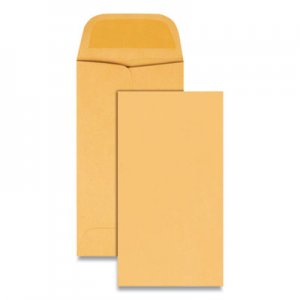 Quality Park Kraft Coin and Small Parts Envelope, #5, Square Flap, Gummed Closure, 2.88 x 5.25, Brown Kraft