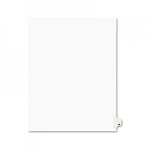 Avery Preprinted Legal Exhibit Side Tab Index Dividers, Avery Style, 10-Tab, 25, 11 x 8.5, White, 25/Pack