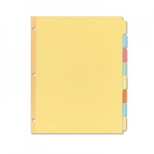 Avery Write-On Plain-Tab Dividers, 8-Tab, Letter, 24 Sets AVE11509 11509