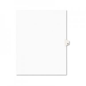 Avery Preprinted Legal Exhibit Side Tab Index Dividers, Avery Style, 10-Tab, 13, 11 x 8.5, White, 25/Pack