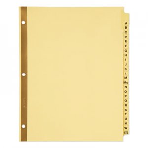 Avery Preprinted Laminated Tab Dividers w/Gold Reinforced Binding Edge, 25-Tab, Letter AVE11306 11306