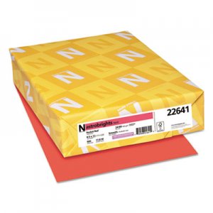 Astrobrights Color Paper, 24 lb, 8.5 x 11, Rocket Red, 500/Ream WAU22641 22641