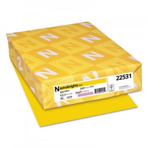 Astrobrights Color Paper, 24 lb, 8.5 x 11, Solar Yellow, 500/Ream WAU22531 22531