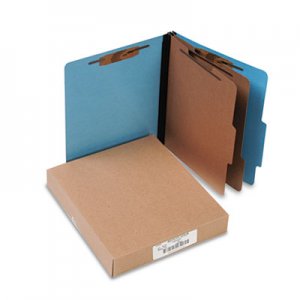 ACCO ColorLife PRESSTEX Classification Folders, 2 Dividers, Letter Size, Light Blue, 10/Box ACC15662 A7015662