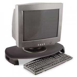 Kantek CRT/LCD Stand with Keyboard Storage, 23" x 13.25" x 3", Black, Supports 80 lbs KTKMS280B MS280B