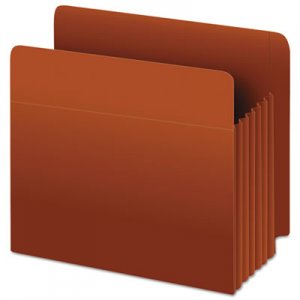 Pendaflex Heavy-Duty End Tab File Pockets, 5.25" Expansion, Letter Size, Red Fiber, 10/Box PFX95363 95363