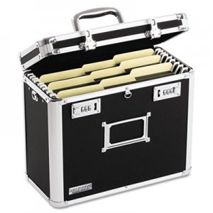 Vaultz Locking File Chest, Letter Files, 13.75" x 7.25" x 12.25", Black IDEVZ01187 VZ01187