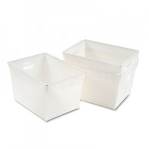 Safco Mail Totes, 13.25" x 18.25" x 11.5", Translucent White, 3/Carton MLN90225 90225