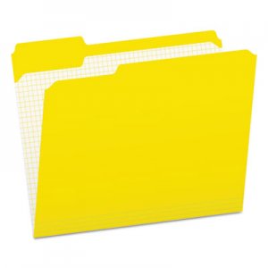 Pendaflex Double-Ply Reinforced Top Tab Colored File Folders, 1/3-Cut Tabs, Letter Size, Yellow, 100/Box PFXR15213YEL R152