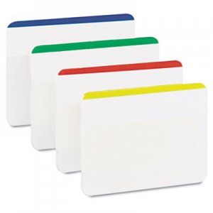 Post-it Tabs Tabs, Lined, 1/5-Cut Tabs, Assorted Primary Colors, 2" Wide, 24/Pack MMM686F1 686F-1