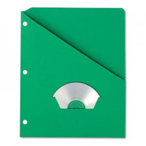 Pendaflex Slash Pocket Project Folders, 3-Hole Punched, Straight Tab, Letter Size, Green, 25/Pack PFX32925 32925