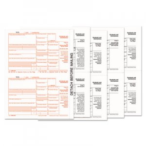 TOPS 1099-Div Tax Forms, 5-Part, 5 1/2 X 8, Inkjet/laser, 48 1099s & 1 1096 TOP22973 22973