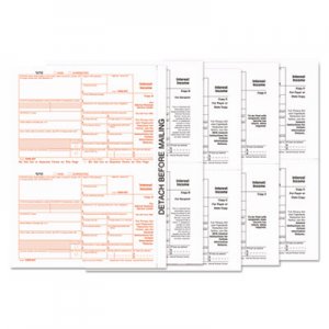 TOPS 1099-INT Tax Forms, 5-Part, 5 1/2 x 8, Inkjet/Laser, 24/Pack TOP22983 22983