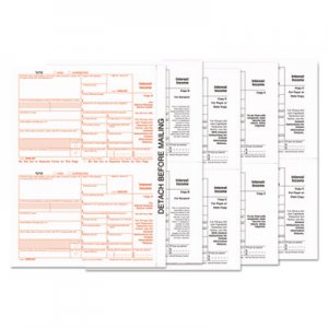 TOPS 1099-INT Tax Forms, 5-Part, 5 1/2 x 8, Inkjet/Laser, 24/Pack TOP22983 22983