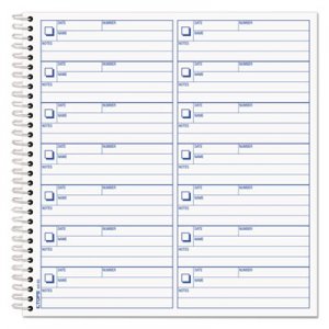 TOPS Voice Mail Log Book, 8 1/2 X 8-1/4, 1,400-Message Book TOP44165 44165