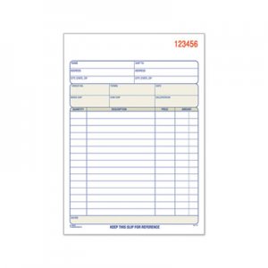 TOPS Sales Order Book, 5-9/16 x 7-15/16, Two-Part Carbonless, 50 Sets/Book TOP46500 46500