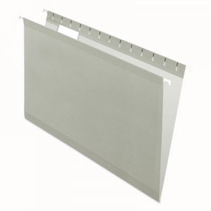 Pendaflex Colored Reinforced Hanging Folders, Legal Size, 1/5-Cut Tab, Gray, 25/Box PFX415315GRA 04153 1/5 GRA