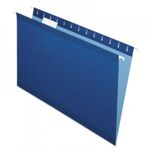 Pendaflex Colored Reinforced Hanging Folders, Legal Size, 1/5-Cut Tab, Navy, 25/Box PFX415315NAV 04153 1/5 NAV