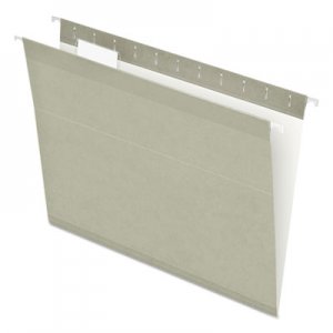 Pendaflex Colored Reinforced Hanging Folders, Letter Size, 1/5-Cut Tab, Gray, 25/Box PFX415215GRA 04152 1/5 GRA