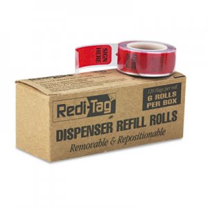 Redi-Tag Arrow Message Page Flag Refills, "Sign Here", 6 Rolls of 120 Flags/Box RTG91012 91012
