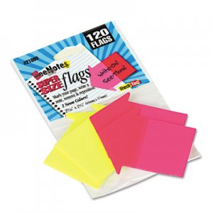 Redi-Tag SeeNotes Transparent-Film Arrow Page Flags, Neon Assorted, 60/Pad, 2 Pads RTG21095 21095