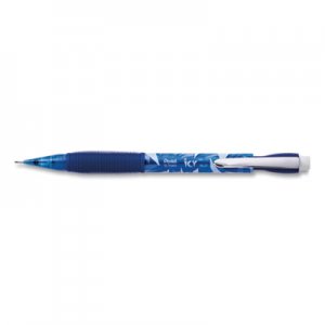 Pentel Icy Mechanical Pencil, 0.7 mm, HB (#2.5), Black Lead, Transparent Blue Barrel, Dozen PENAL27TC AL27TC