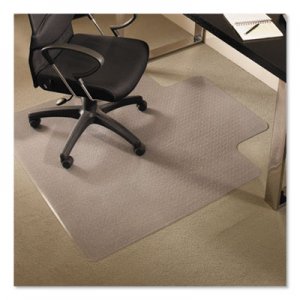 ES Robbins EverLife Chair Mats for Medium Pile Carpet With Lip, 36 x 48, Clear ESR122073 122073