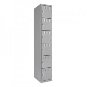 Tennsco Box Compartments, Single Stack, 12w x 18d x 72h, Medium Gray TNNBS6121812AMG BS6121812AMG