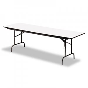 Iceberg Premium Wood Laminate Folding Table, Rectangular, 60w x 30d x 29h, Gray/Charcoal ICE55217 55217