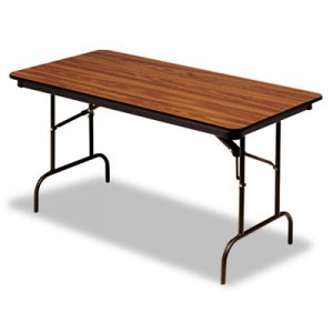 Iceberg Premium Wood Laminate Folding Table, Rectangular, 96w x 30d x 29h, Oak ICE55235 55235