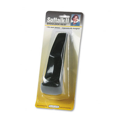 Softalk ii Telephone Shoulder Rest, 6-1/2 Long x 2w x 2-1/2h, Black 801 SOF801