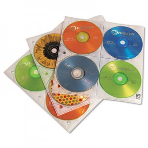 Case Logic Two-Sided CD Storage Sleeves for Ring Binder, 25 Sleeves CLG3200366 3200366