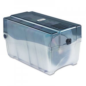 Innovera CD/DVD Storage Case, Holds 150 Discs, Clear/Smoke IVR39502