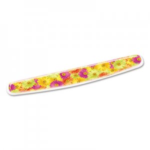 3M Fun Design Clear Gel Keyboard Wrist Rest, Daisy Design MMMWR308DS WR308DS