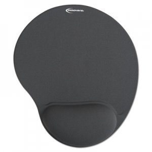 Innovera Mouse Pad w/Gel Wrist Pad, Nonskid Base, 10-3/8 x 8-7/8, Gray IVR50449