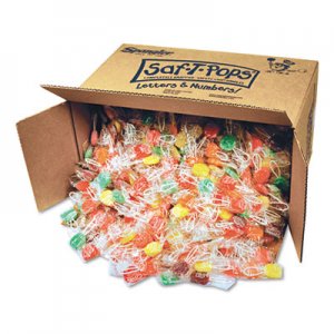 Saf-T-Pops Saf-T-Pops, Assorted Flavors, Individually Wrapped, Bulk 25 lb Box, 1000/Carton SPA545 545